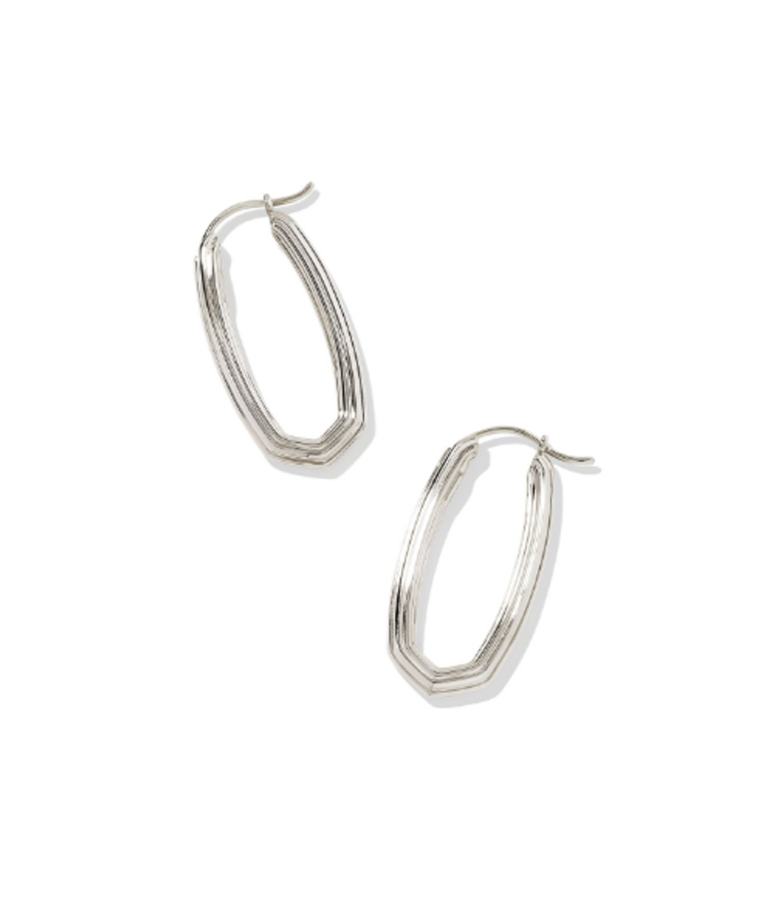 Kendra Scott Heather Hoop Earring Silver