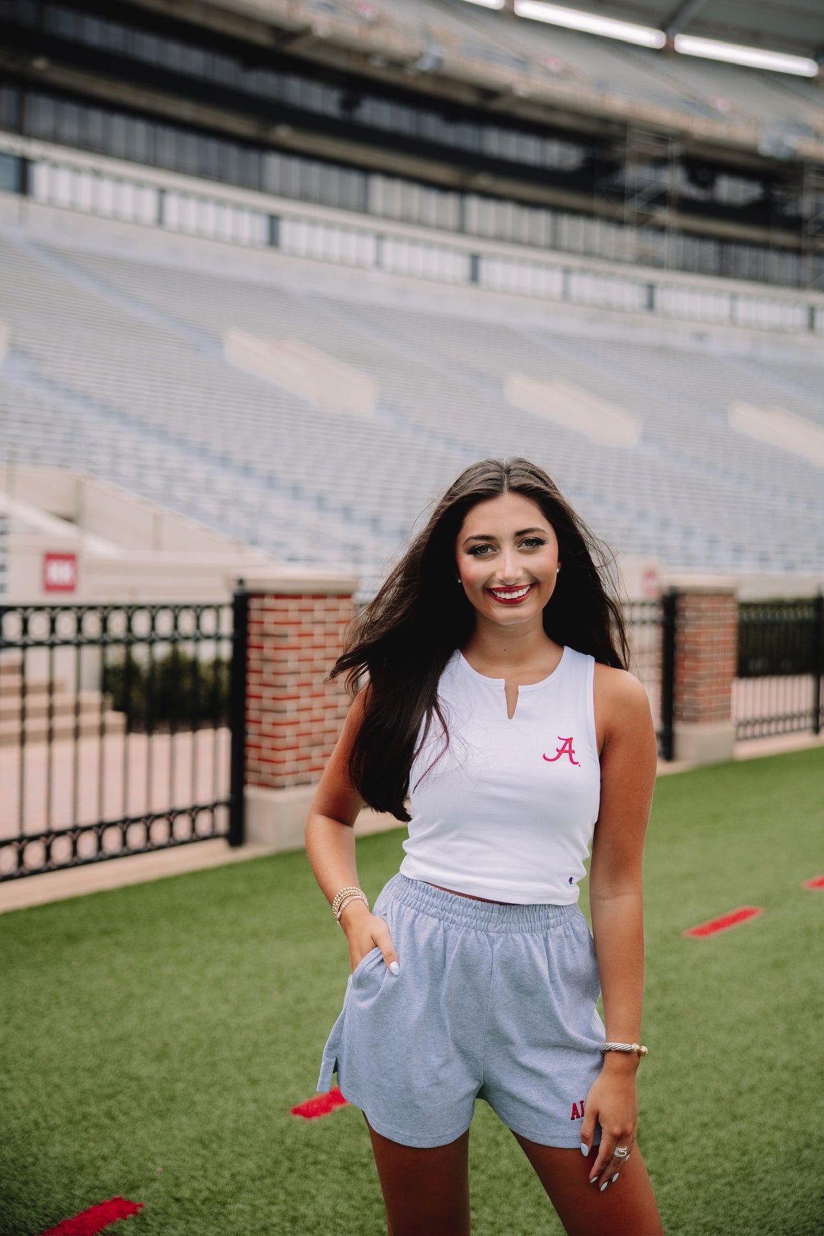 Football Fan Split Neck Tank Alabama