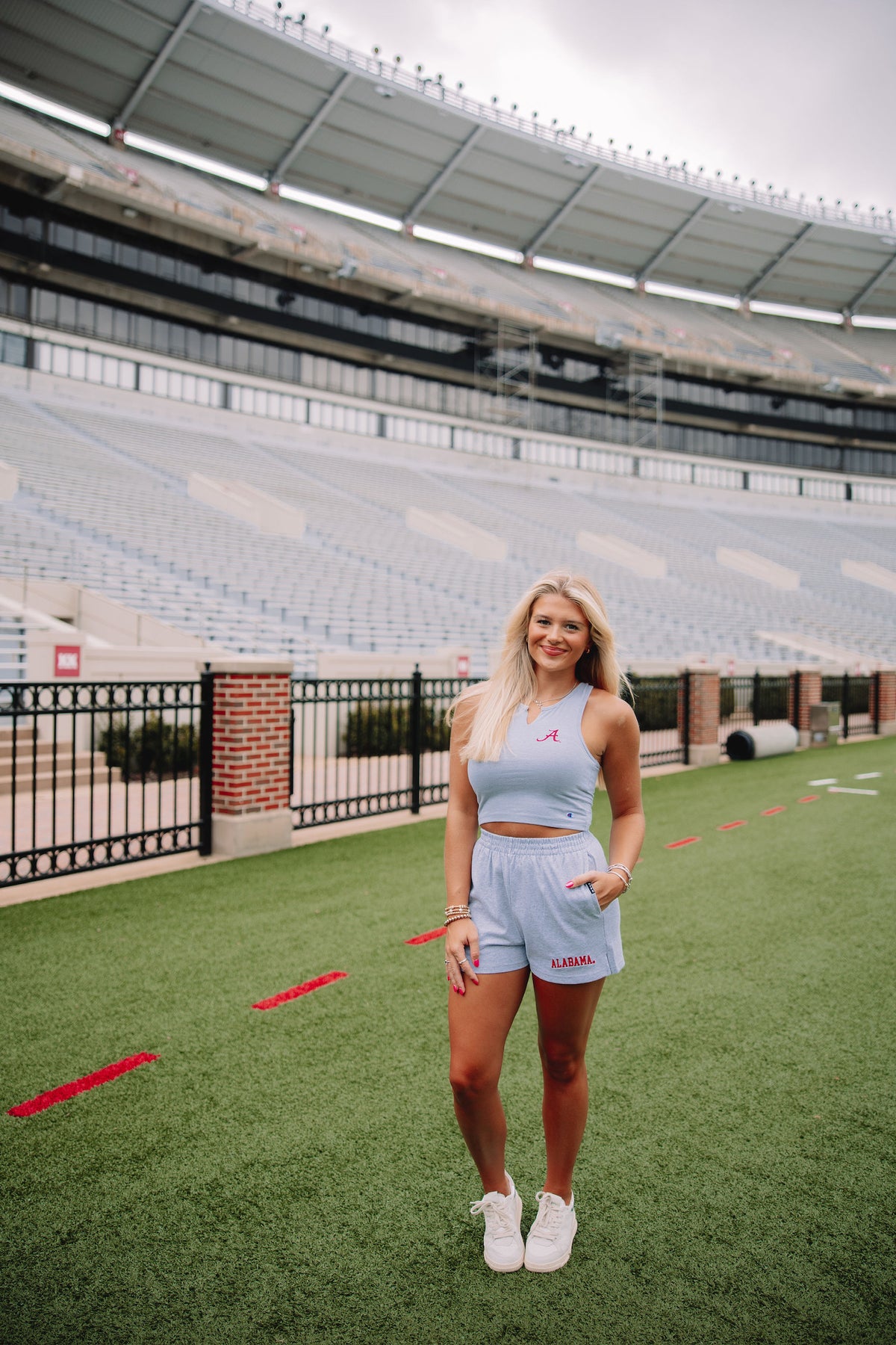 Football Fan Split Neck Tank Alabama