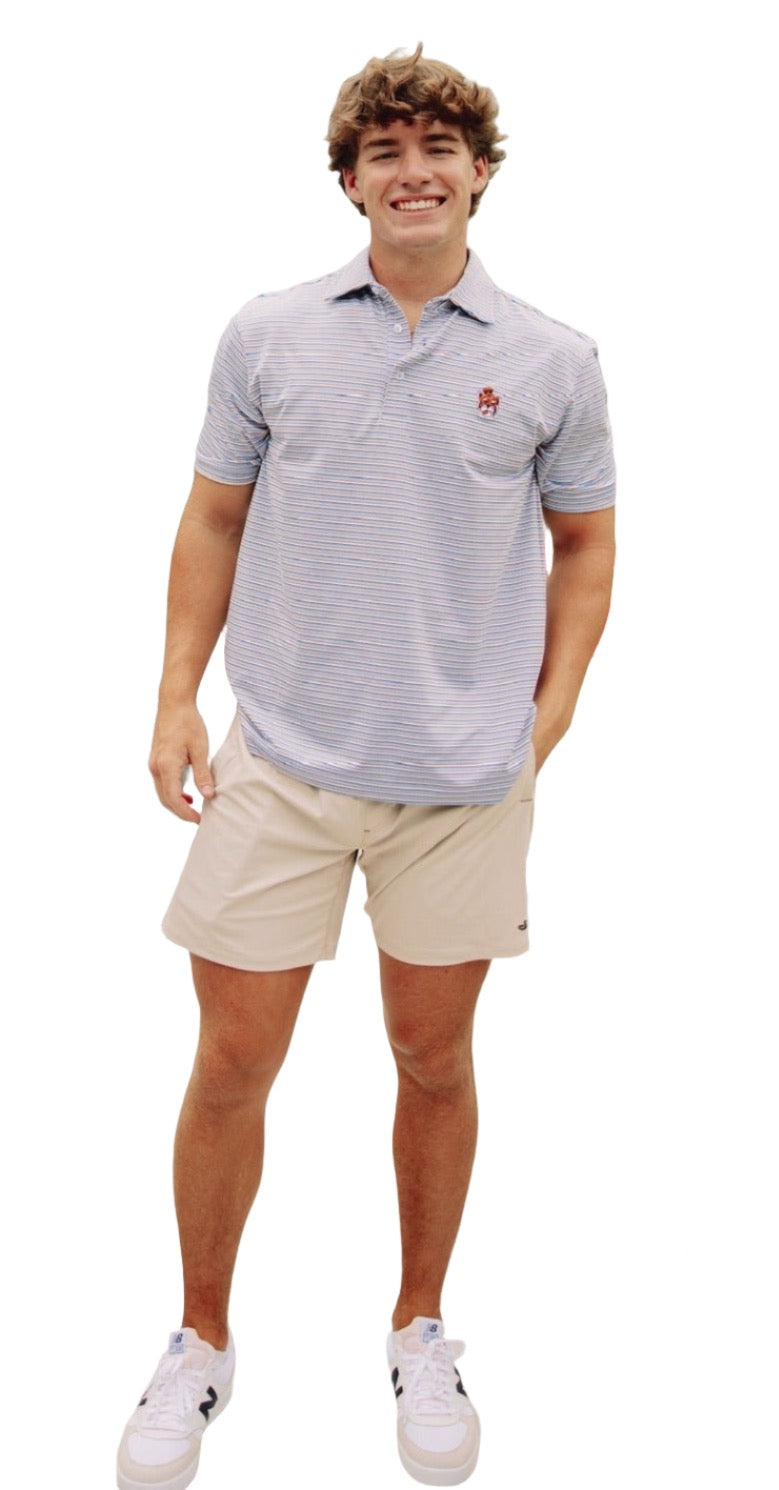 Gen Teal Aubie Freeport Performance Polo