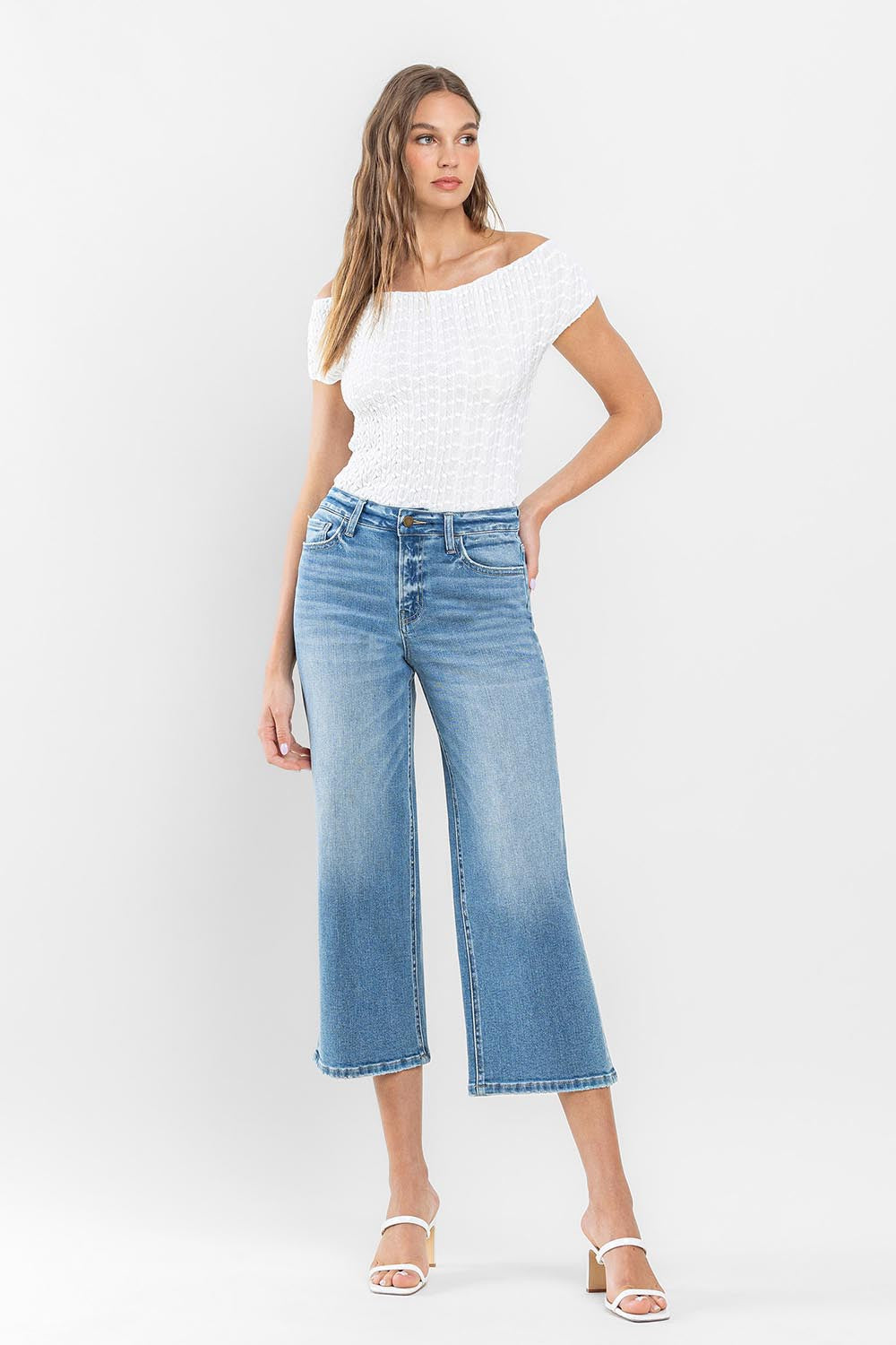 Flying Monkey High Rise Crop Wide Leg