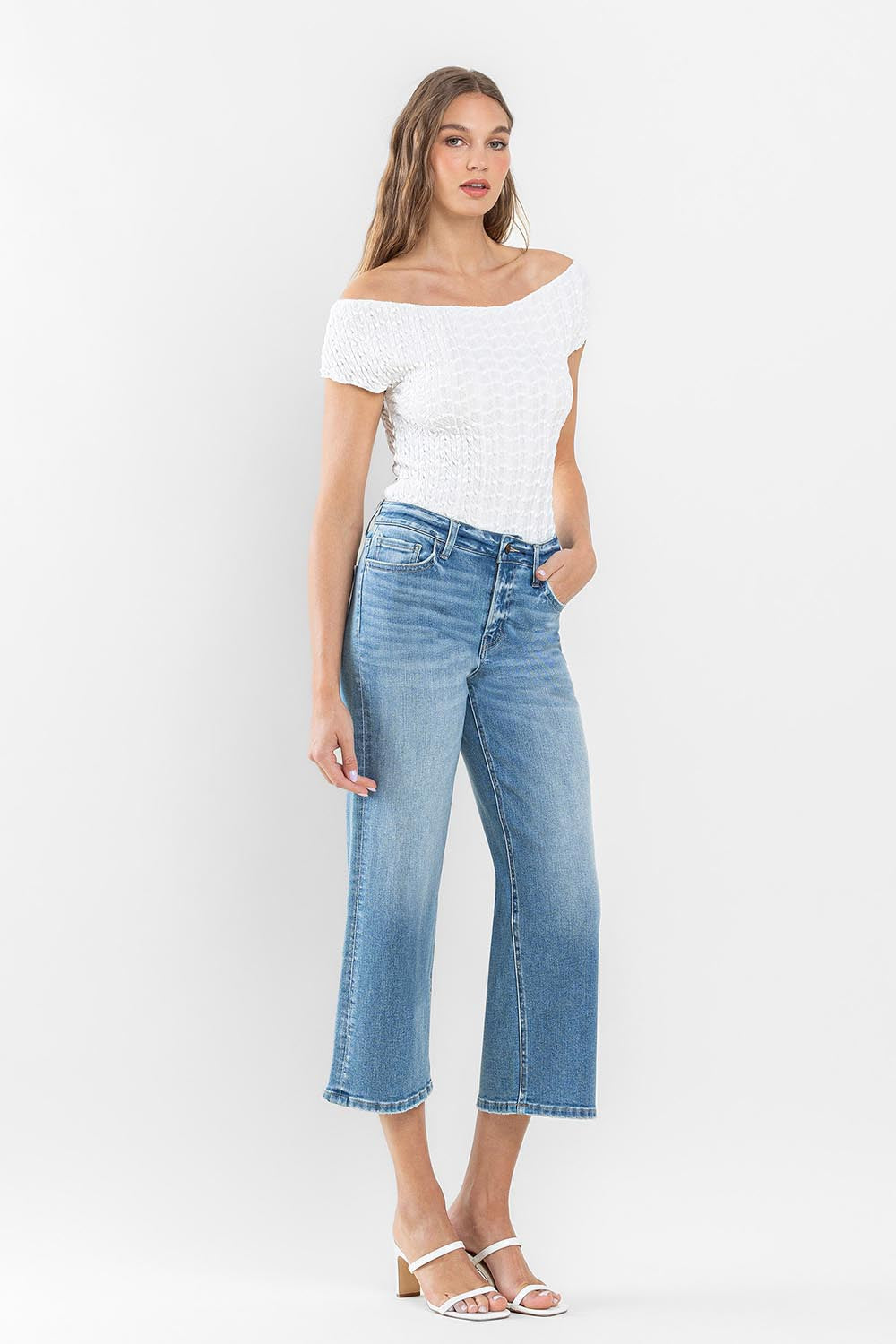 Flying Monkey High Rise Crop Wide Leg