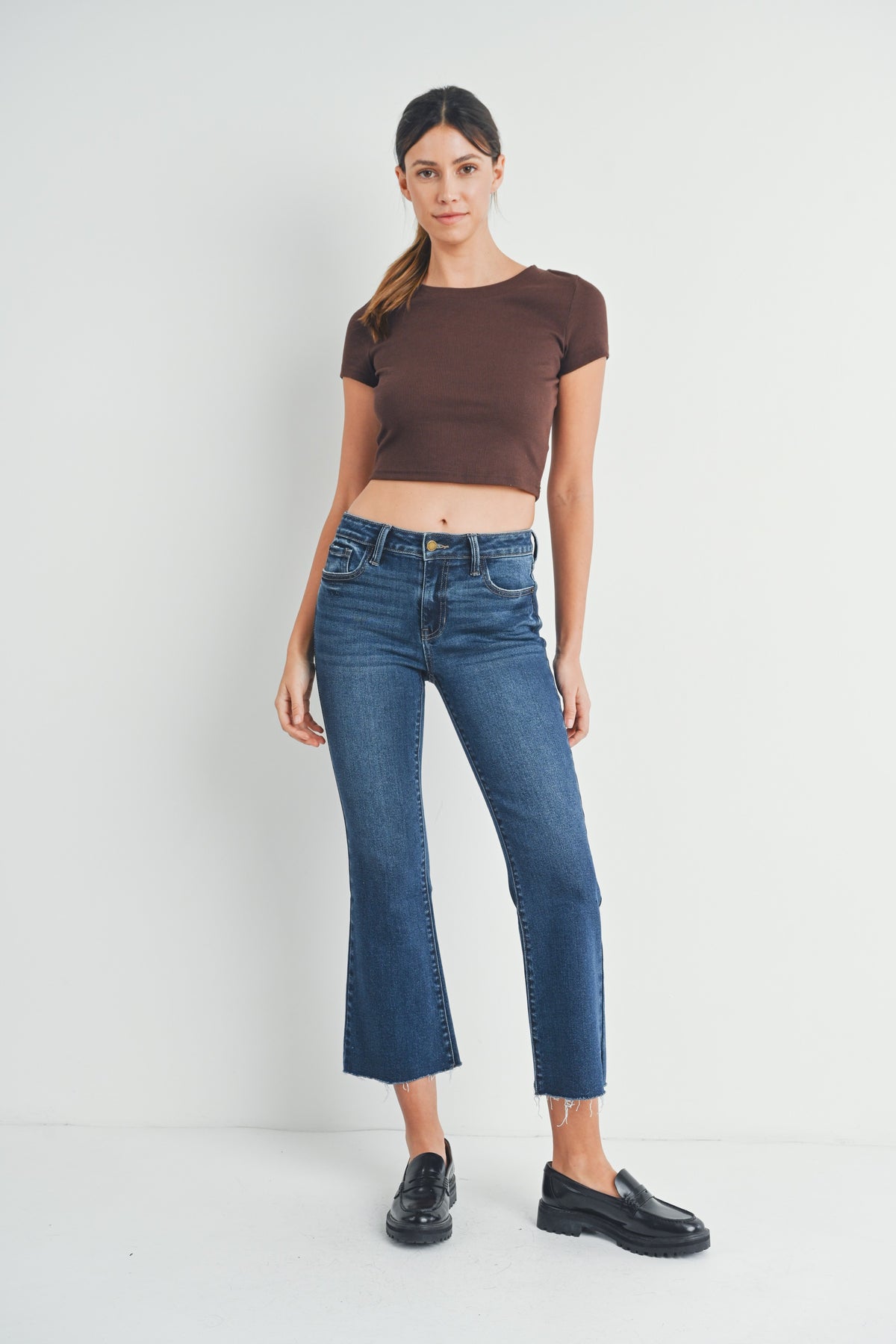 Just Black denim Cropped Flare