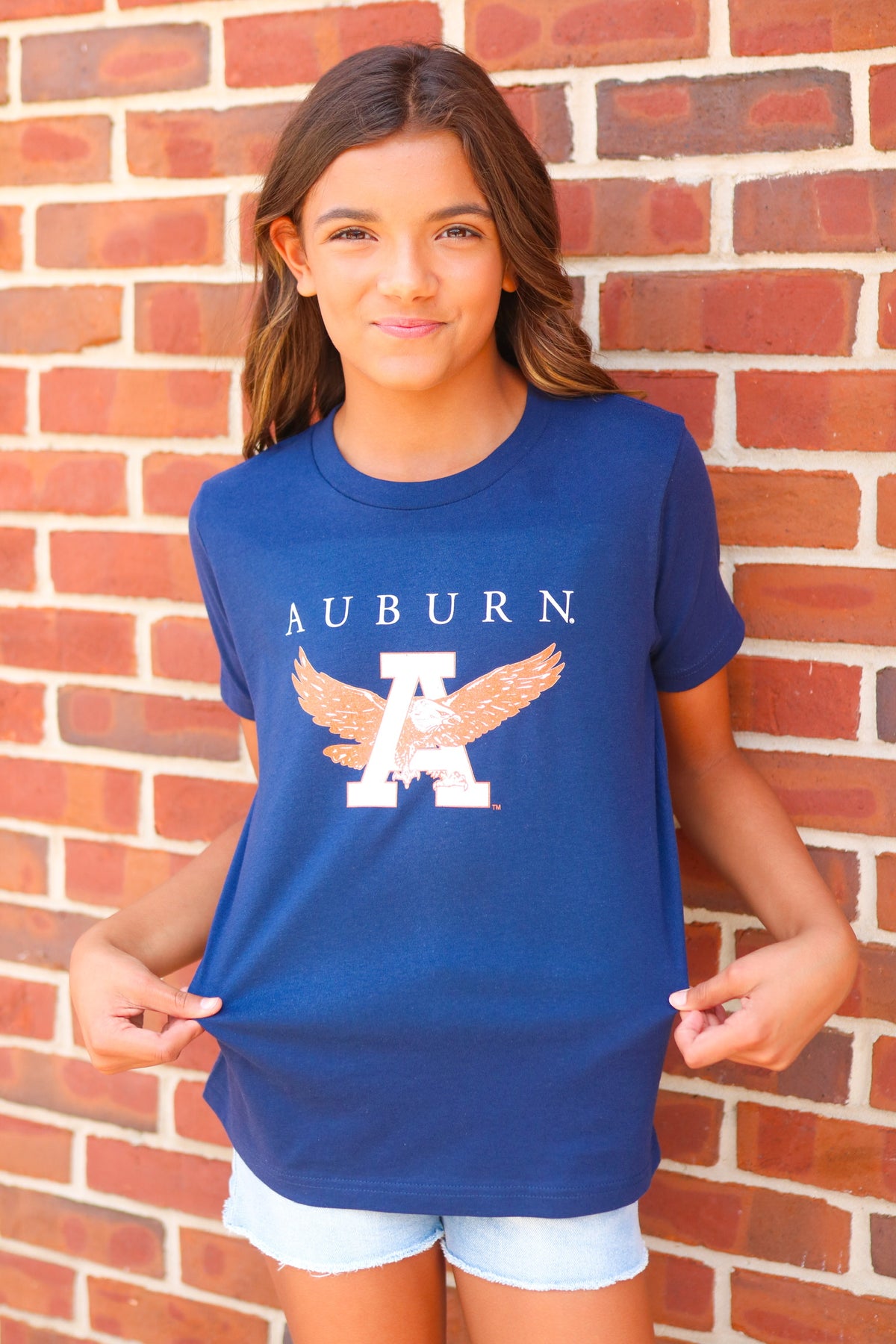 Scarlet Auburn Throwback Youth Tee