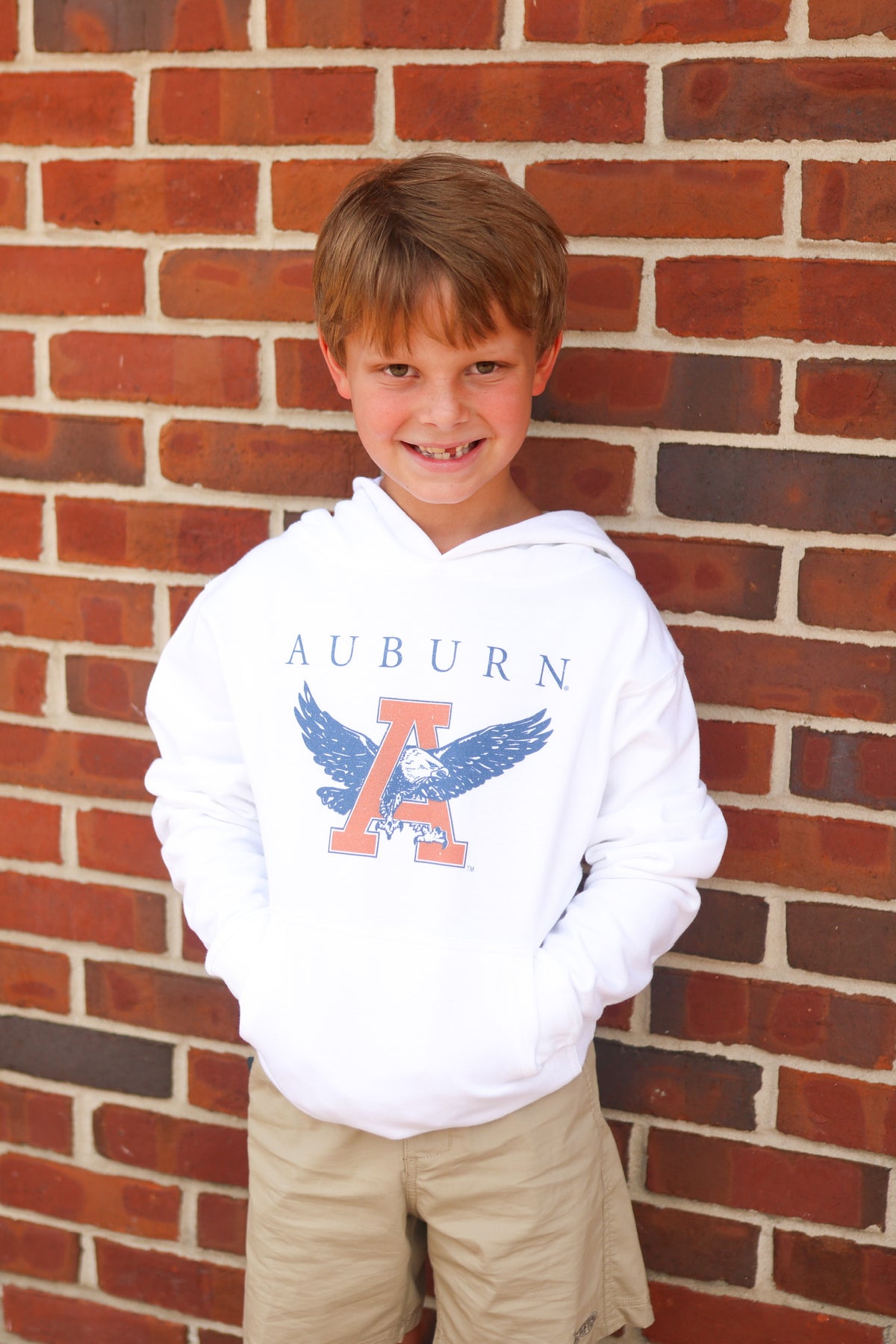 Scarlet Auburn Throwback Youth Hoodie