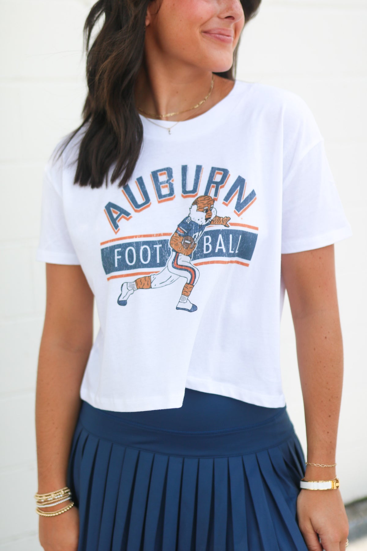 Scarlet Auburn Football Aubie Tee