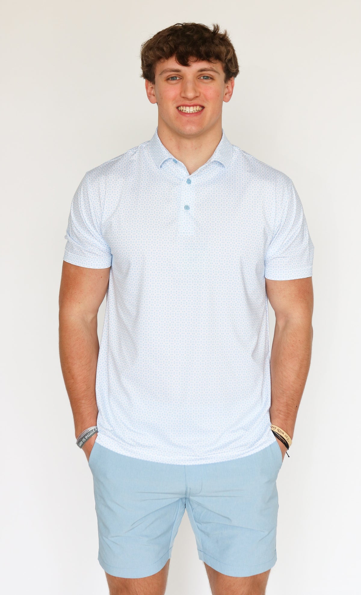 Taylor &amp; Mick Geometric Polo