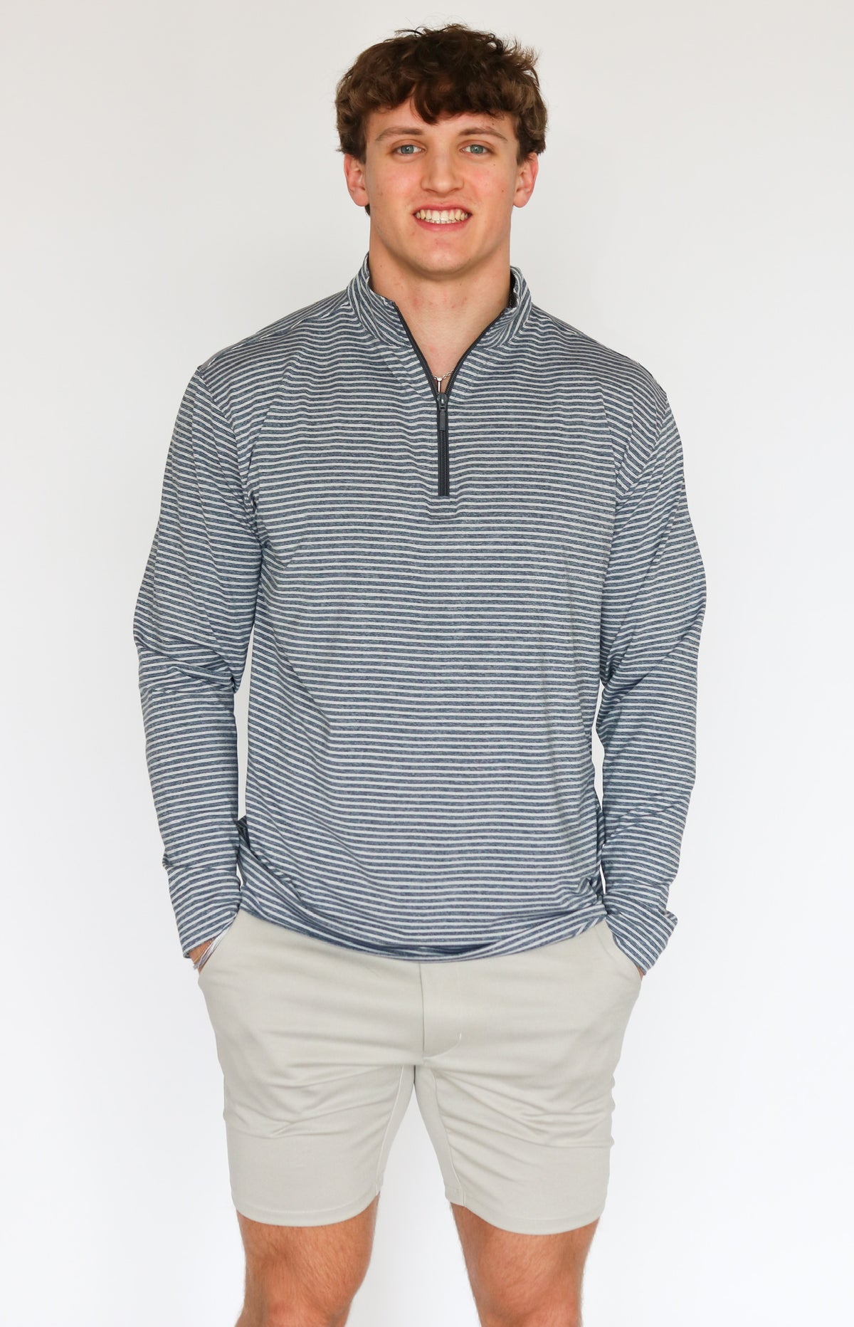 Taylor &amp; Mick Heather Stripe Pullover