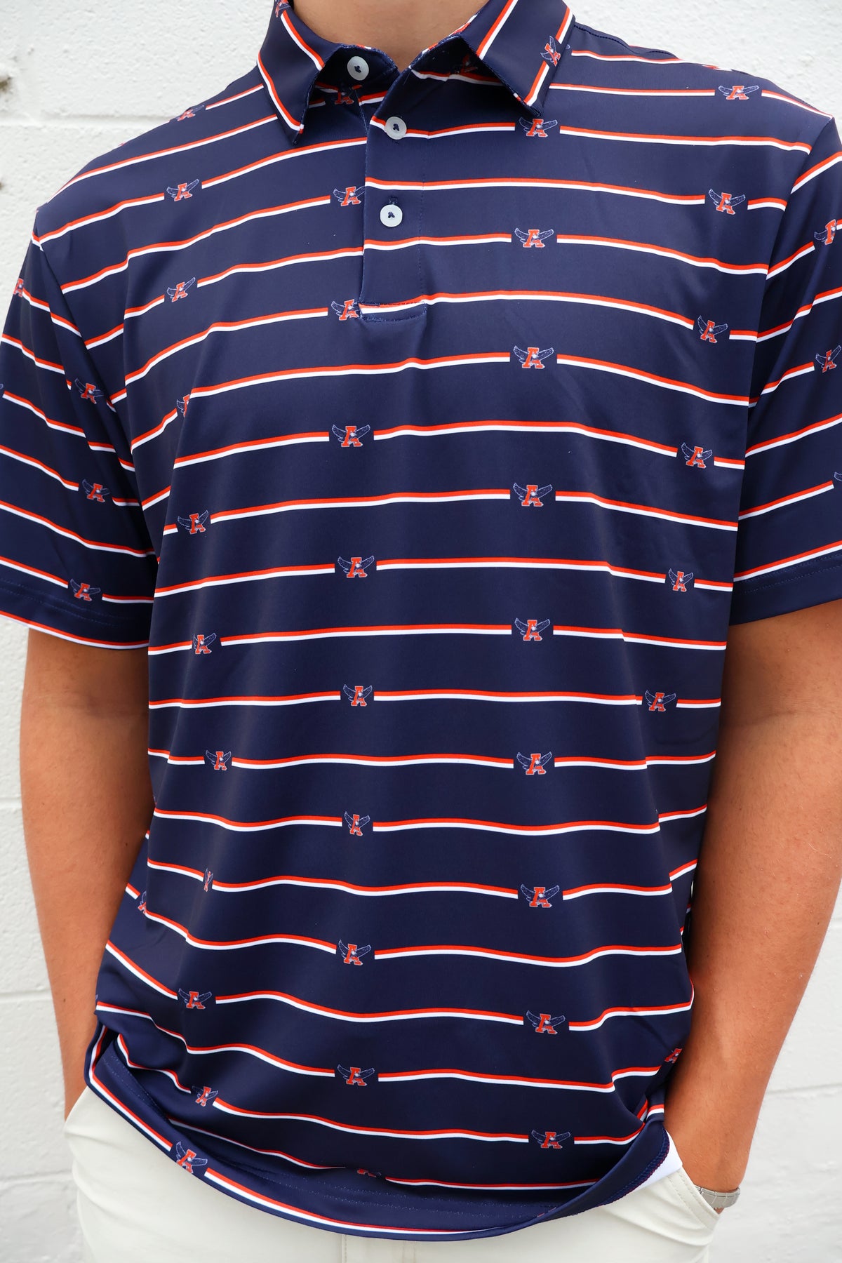 Gameday Armourfuse Little Retro Logo AU Polo