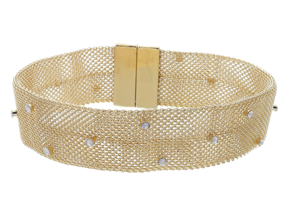 Jane Marie Woven Mesh Chain Bracelet