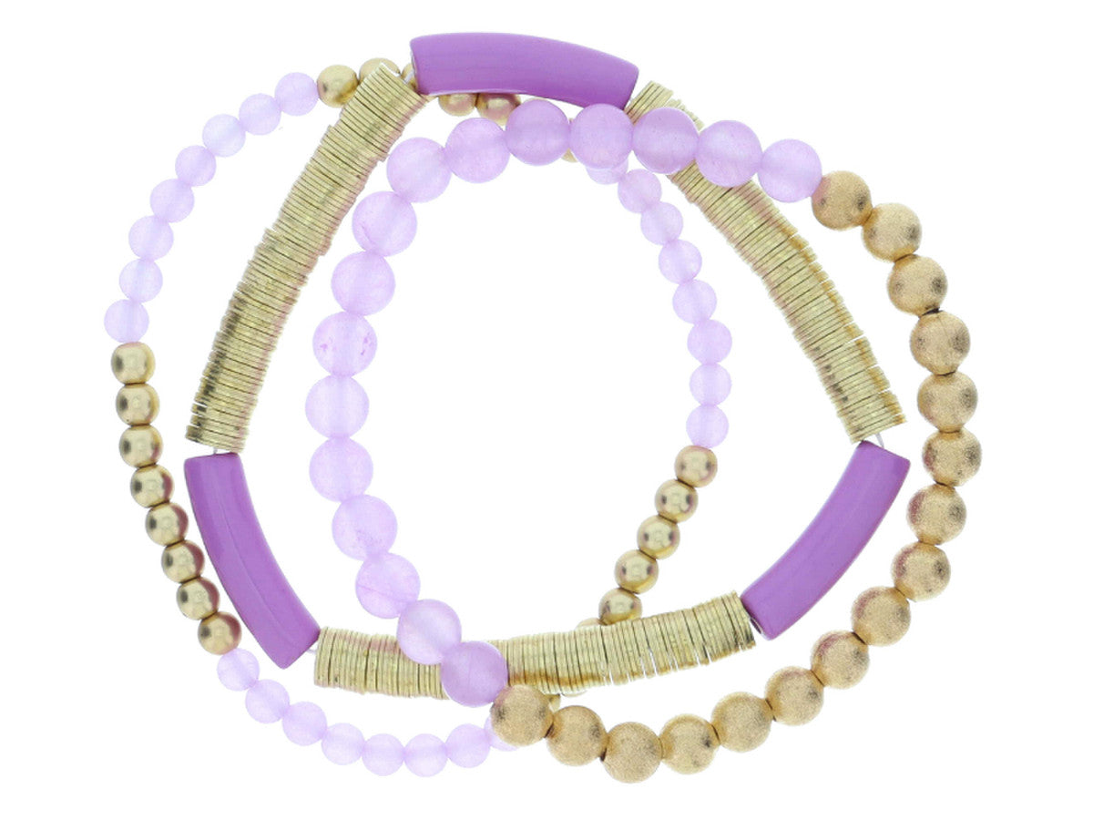 Jane Marie Set of 3 Beaded Bracelets