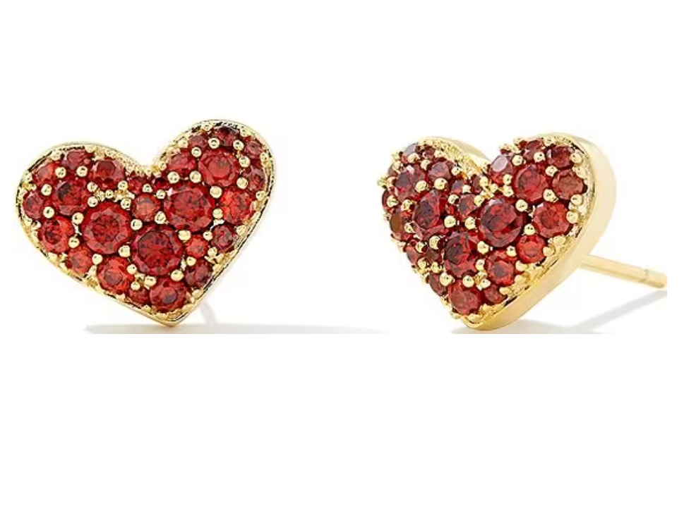 Kendra Scott Ari Pave Crystal Heart Earring