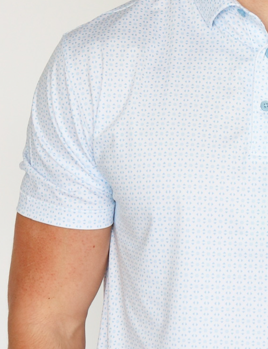 Taylor &amp; Mick Geometric Polo