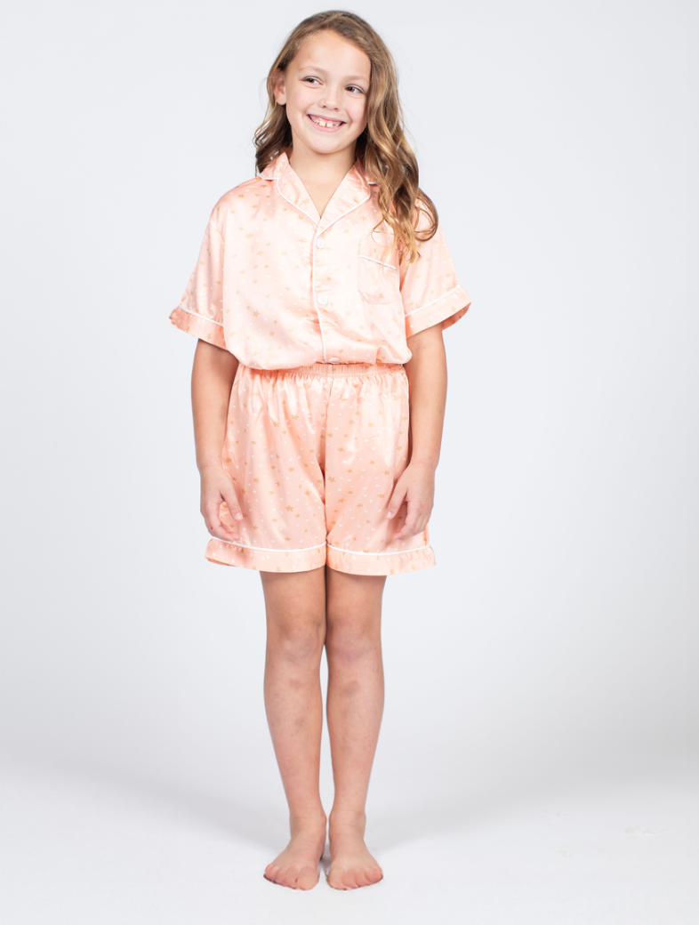 Jane Marie Youth Silky PJ Top