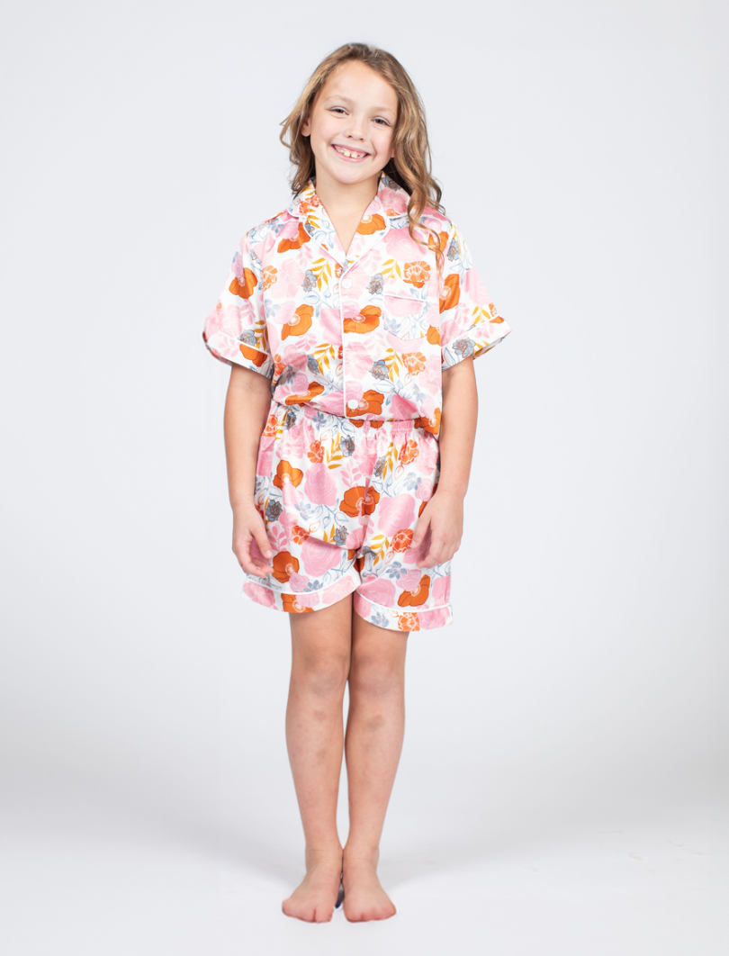 Jane Marie Youth Silky PJ Top