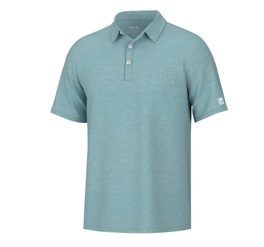 Huk Pursuit Heather Polo