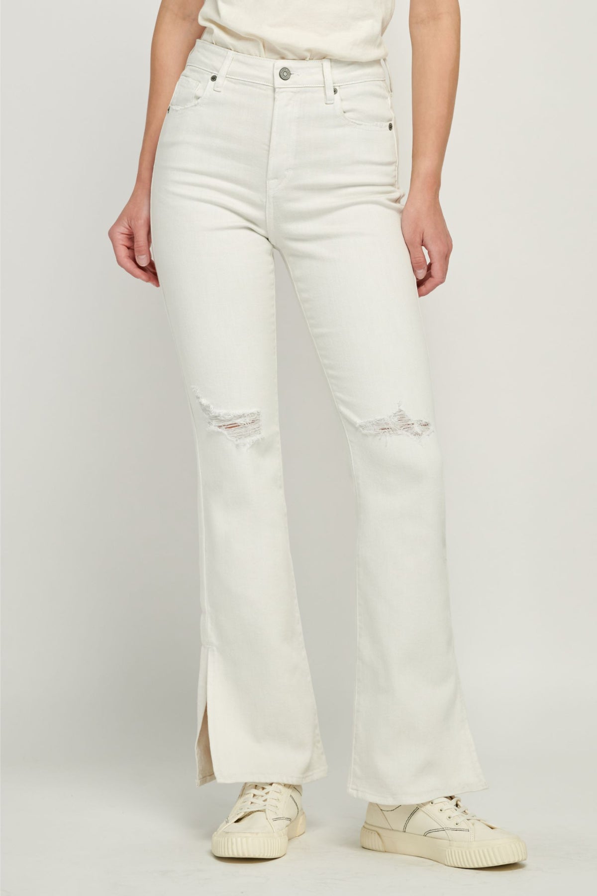 Hidden Slit Bootcut Jeans