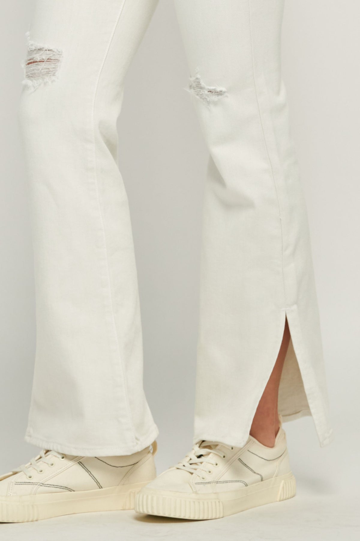 Hidden Slit Bootcut Jeans