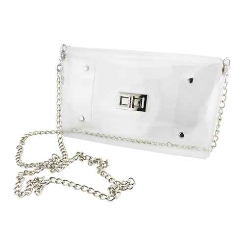 Capri Clear Envelope Crossbody Bag