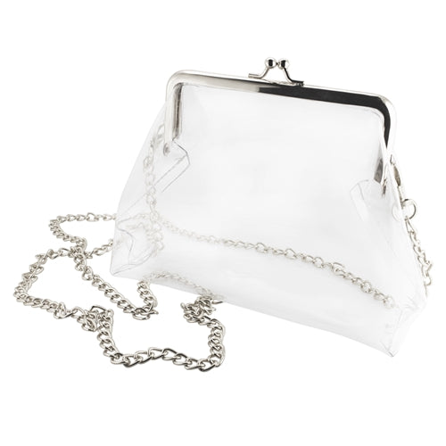 Capri Kiss Lock Clear Crossbody Bag