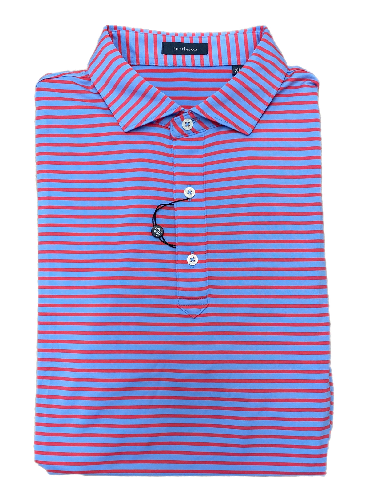 Turtleson Miller Stripe Performance Polo