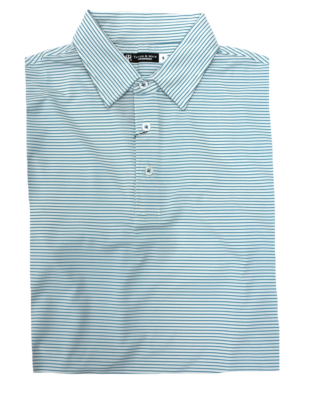 Taylor &amp; Mick Single Stripe Performance Polo