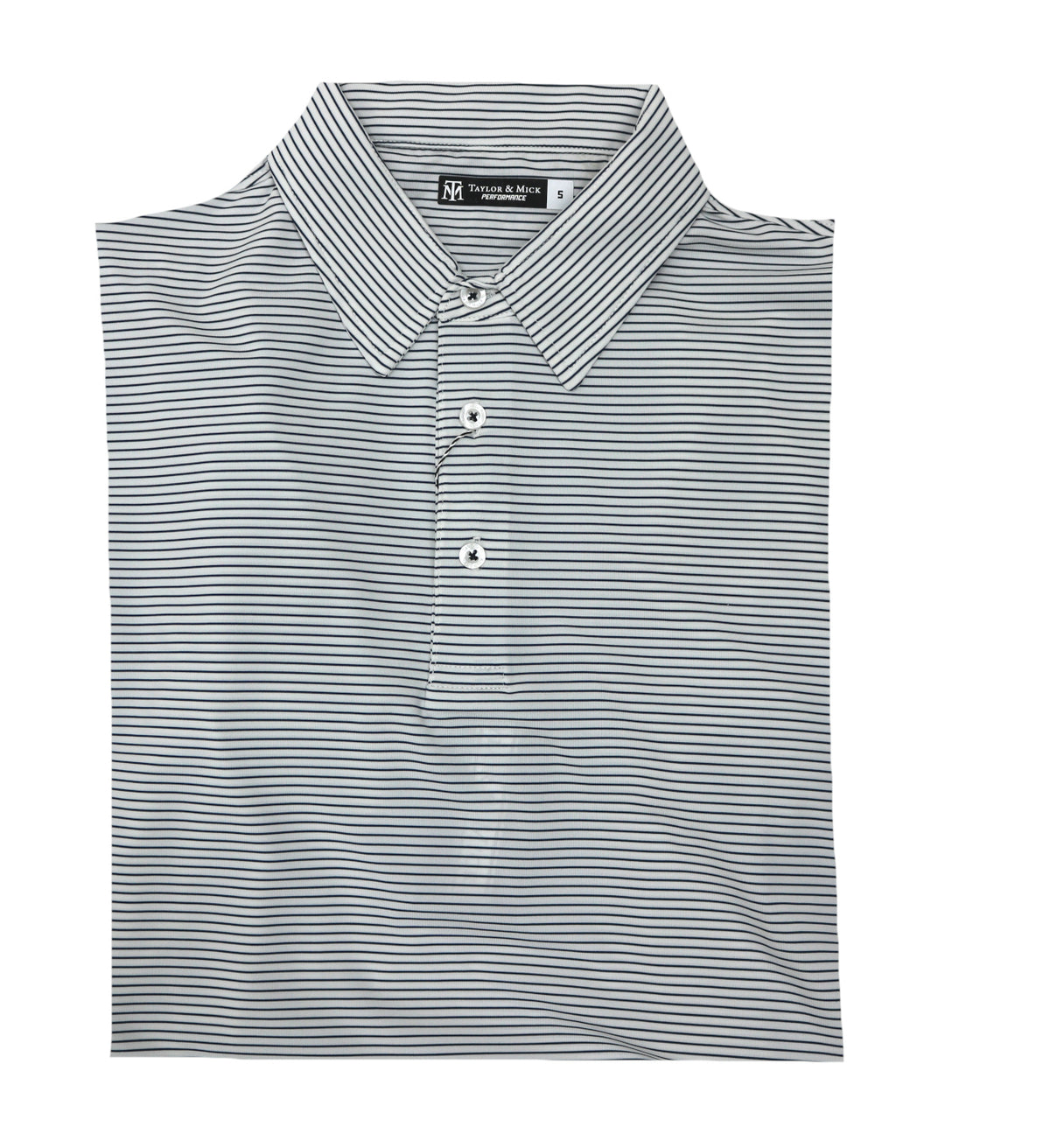 Taylor &amp; Mick Single Stripe Performance Polo