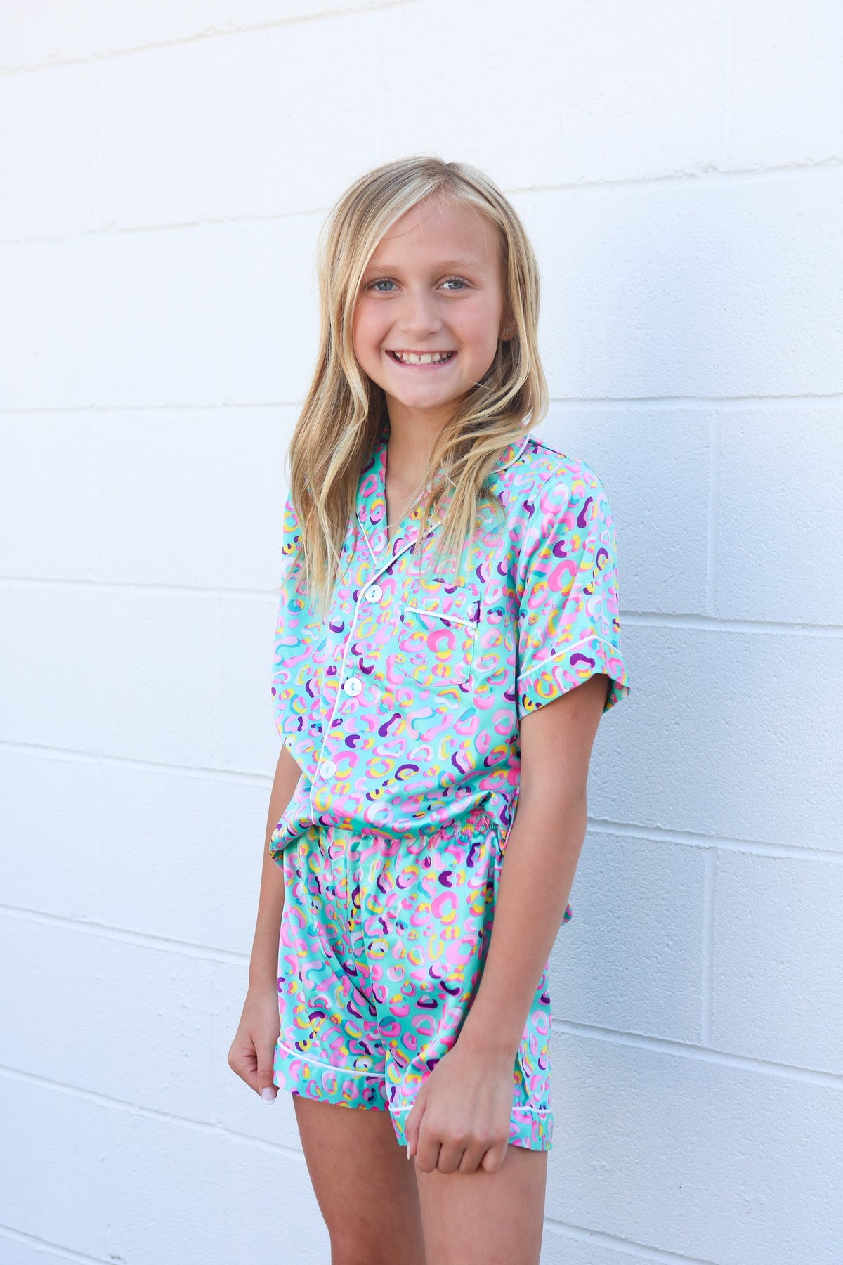 Jane Marie Youth Silky PJ Top