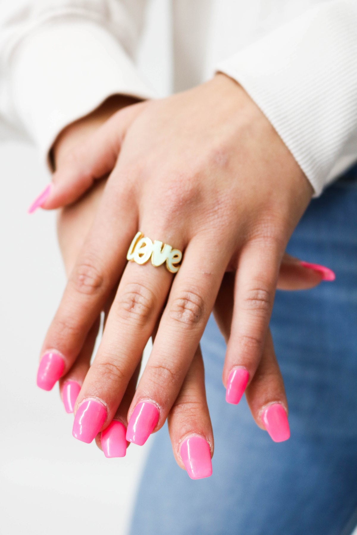 Love Enamel Ring