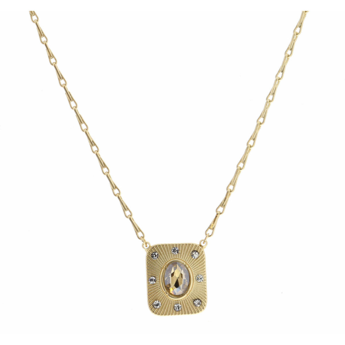 Jane Marie Dakota Rectangle Necklace