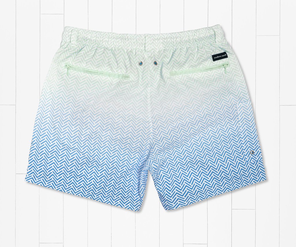 Southern Marsh Dockside Herringbone Swim Trunk