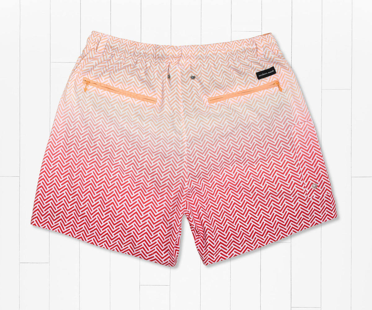 Southern Marsh Dockside Herringbone Swim Trunk