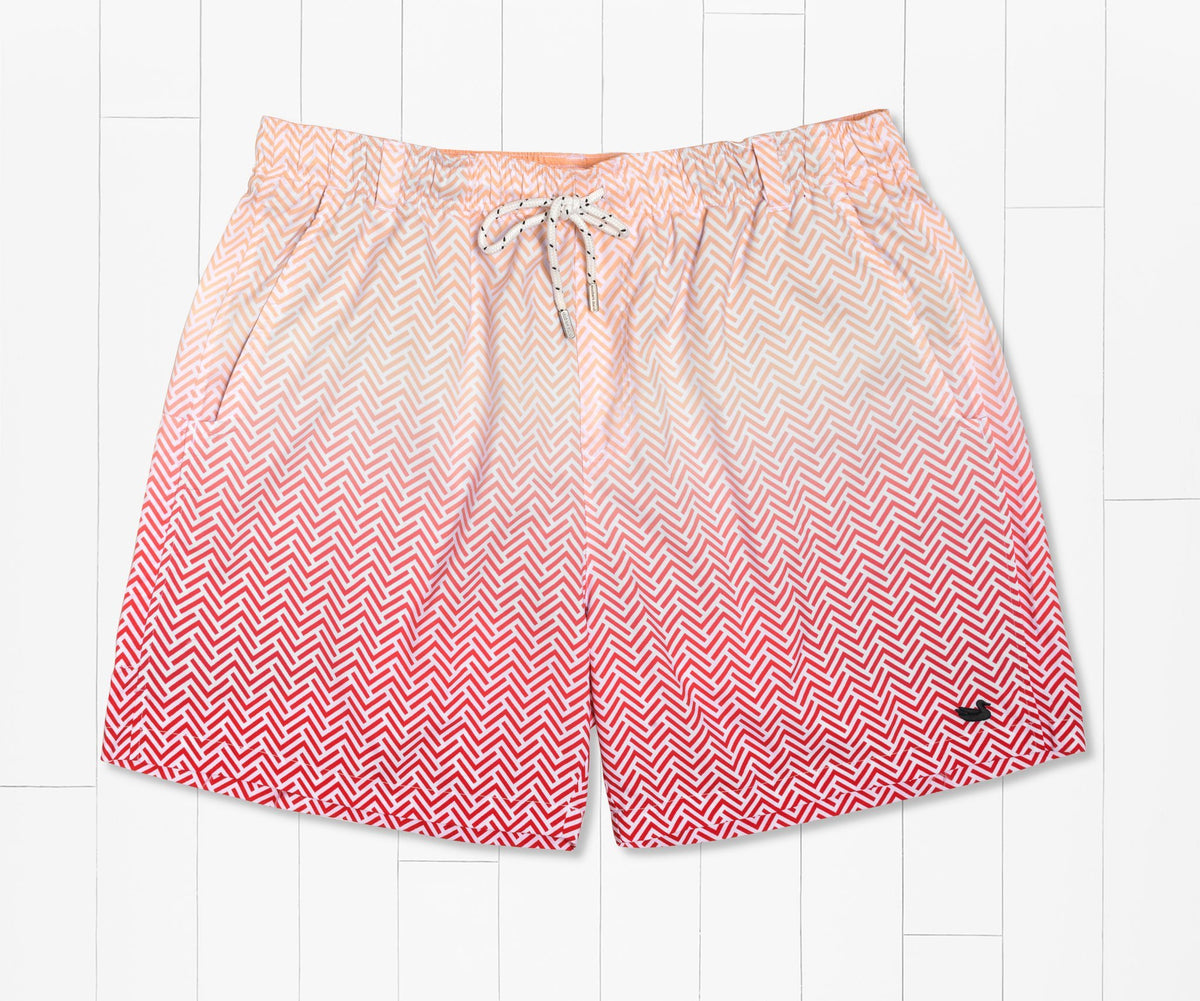 Southern Marsh Dockside Herringbone Swim Trunk