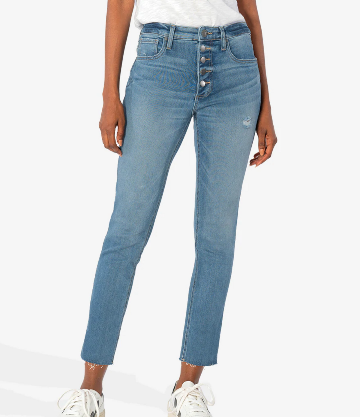 Kut Rachael High Rise Fab Ab Mom Jean