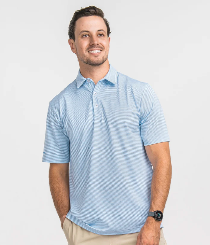 Southern Shirt Heather Madison Stripe Polo