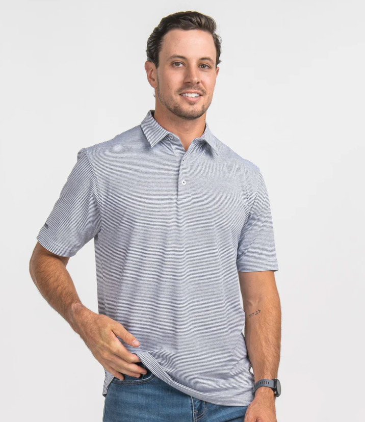 Southern Shirt Heather Madison Stripe Polo