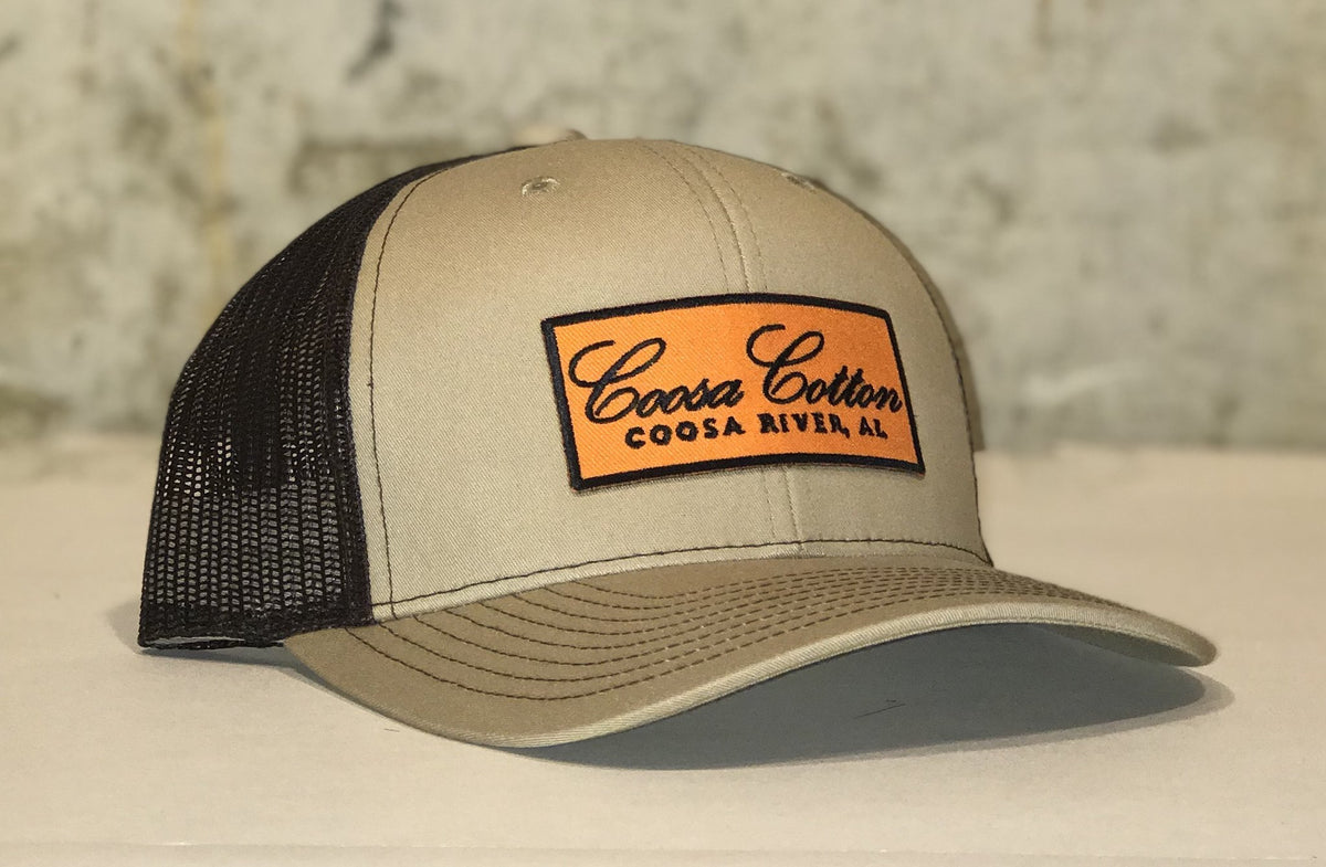 Coosa Cotton Leather Patch Trucker Hat