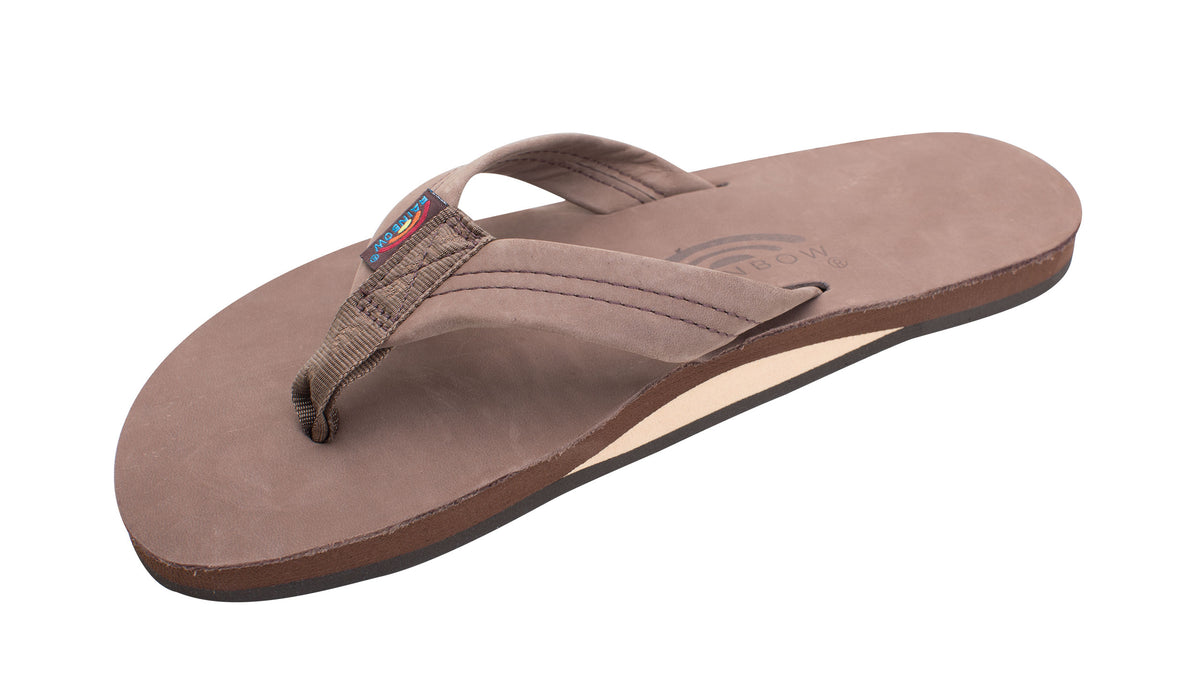 Men&#39;s Rainbow Single Layer Thick Strap Sandal