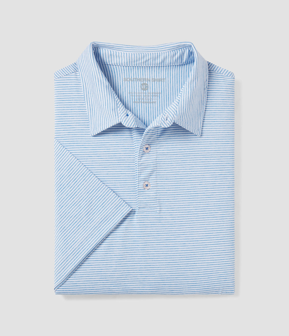 Southern Shirt Heather Madison Stripe Polo