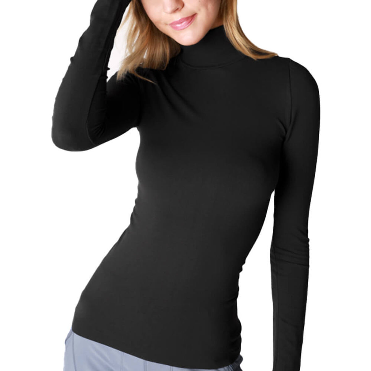 Nikibiki Long Sleeve Mock Neck